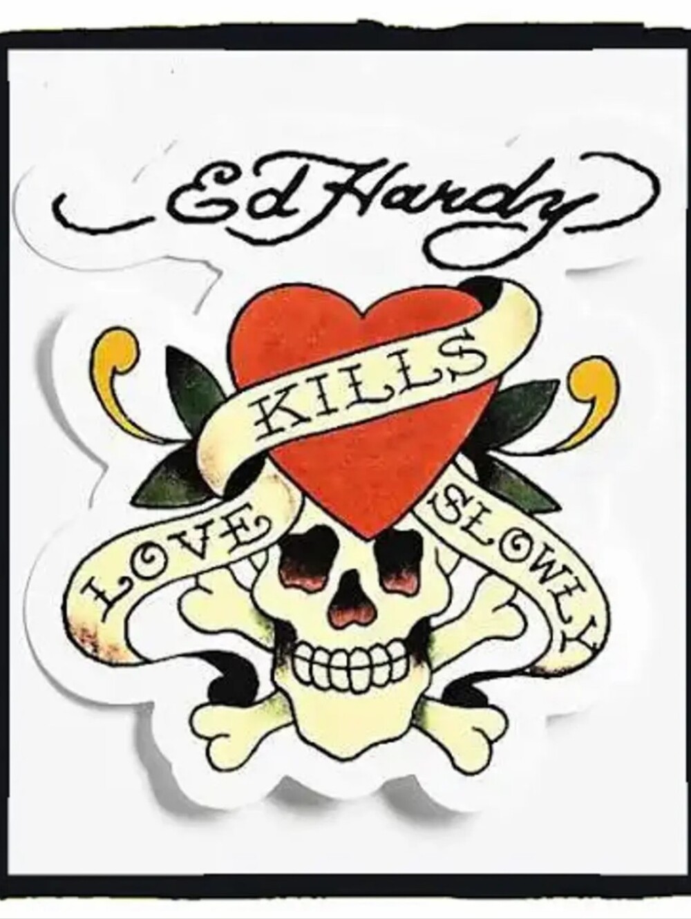 Don Ed Hardy ☠️ Love Kills Slowly ☠️ 2oz Tall Shot Glasses - Set of 4